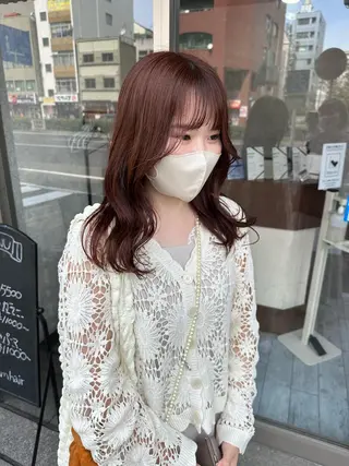 セミロング カラー 高橋 みく/ minimのヘアスタイル