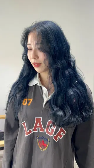 ロング カラー 似合わせ前髪／ 小顔カット🎀そうのヘアスタイル