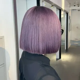 ミディアム カラー 🌼動き×透明感🩵 ハイトーン/ナナのヘアスタイル