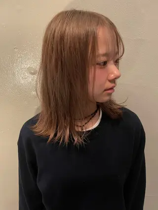 ミディアム ニワ/レイヤーカット /透明感カラー💎のヘアスタイル
