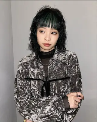 ミディアム カラー ケアパーマ/ケアブリ ーチdaisukeのヘアスタイル