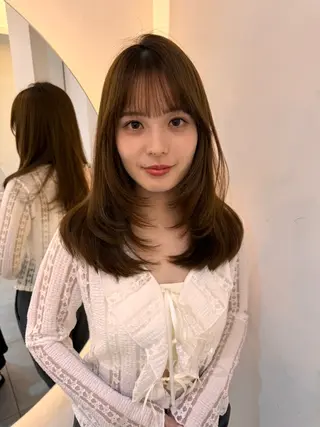 セミロング Ocean hair resort所属・長谷川真鈴/レイヤー /髪質改善🤍🤍のヘアスタイル