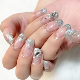 ネイル 23時まで❤︎韓国、 ワンホンネイルのネイルデザイン