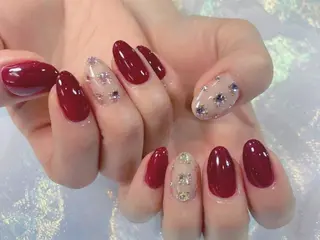 ネイル ミルキーウェイ☁韓国 デザイン/フィルインのネイルデザイン