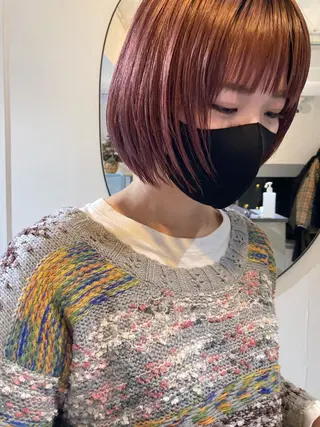 ミディアム 佐伯 和佳のヘアスタイル