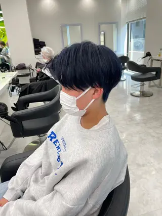 カラー メンズ 大人っぽ♡上品な暖色 ♡ブリーチなし♡のヘアスタイル