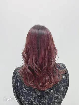 セミロング カラー 新宿/小顔レイヤー/ 顔まわり/西慶太朗のヘアスタイル