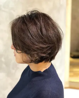 ショート パーマ 國村 優のヘアスタイル