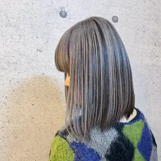 ミディアム カラー 久保 敏之のヘアスタイル