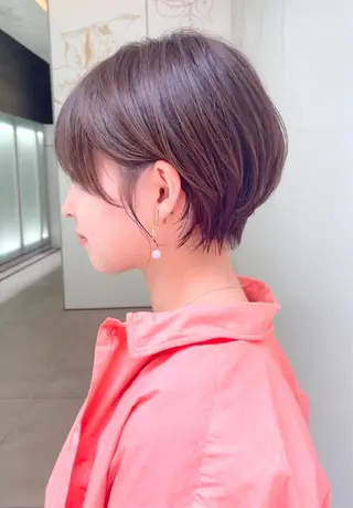 ショート カラー レイヤー×顔周 り×髪質改善/MIUのヘアスタイル