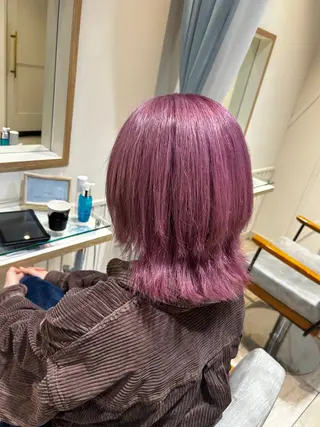 ミディアム カラー 大川 夏実のヘアスタイル