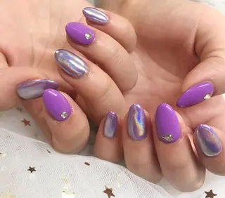 カラー ネイル Q Free nailsのネイルデザイン