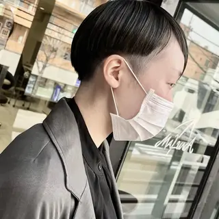 ショート カラー ママ美容師 ＊ヒマワリのヘアスタイル