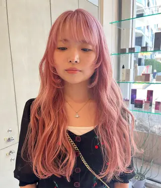 ロング D’na所属・🎀暖色ガーリー/ ボブ/みさき🎀のヘアスタイル