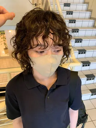 ミディアム パーマ tension 【テンション】のヘアスタイル