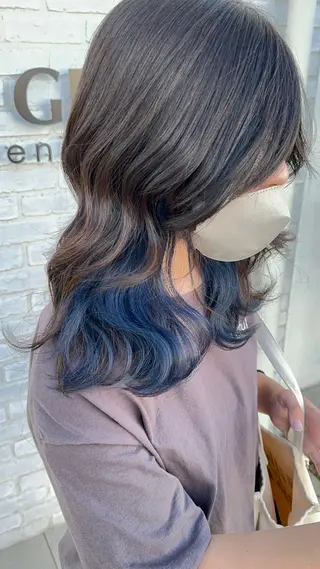 セミロング カラー Well's TAIGAのヘアスタイル