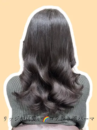 セミロング パーマ GO TODAY シェアサロン 銀座Arc店所属・デジタルパーマ🫧 韓国風ヘア🫧サクラのヘアスタイル