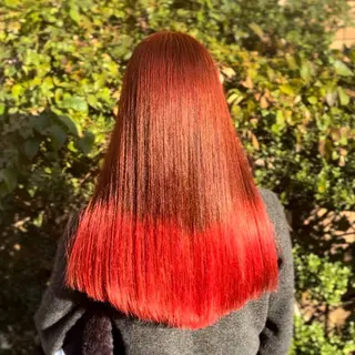 ロング ハイトーン/レイヤー カット/TAKEのヘアスタイル