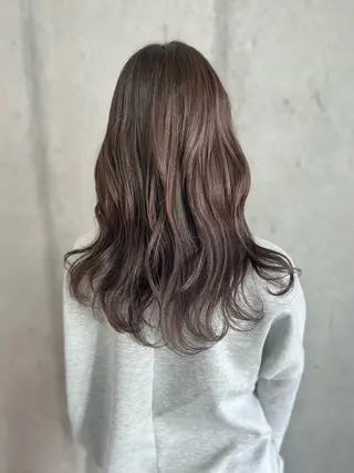 セミロング カラー Mariana雛/ 西大分/ハイライトのヘアスタイル