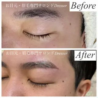 メンズ アイブロウ 毛穴ケア専門＆お目元専門　　　Dresser所属・dresser eyelashのマツエク・マツパデザイン