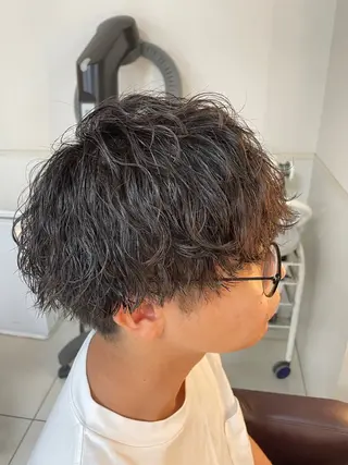 ミディアム パーマ SHUN メンズパーマのヘアスタイル