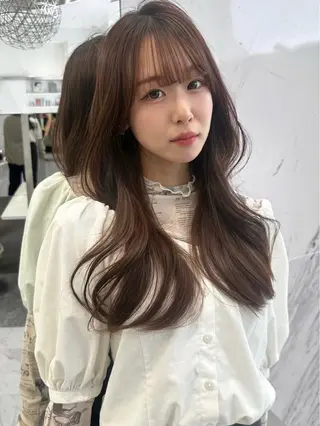ロング Parve  Mix 🫧梶川虹のヘアスタイル