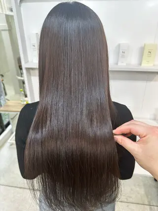 ロング カラー 髪質改善/レイヤー ストウシンゴのヘアスタイル