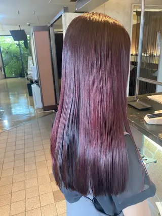 セミロング カラー ラピスキーズ 寺本のヘアスタイル