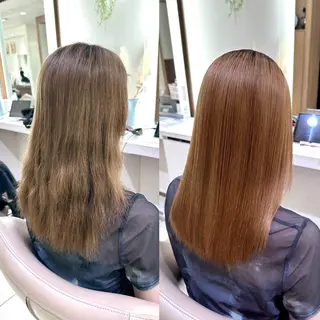 ミディアム 安井　昴 💫ブリーチ縮毛矯正のヘアスタイル