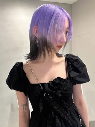 ミディアム 梅田/ハイトーン /yuriのヘアスタイル