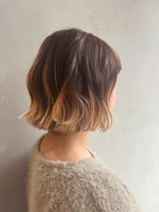 ミディアム 🍓ハイトーンカラー 🎀nene🍓のヘアスタイル