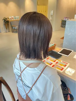 ミディアム ヘアアレンジ 大人可愛い🎀ིྀ 🪞柔らかベージュのヘアスタイル