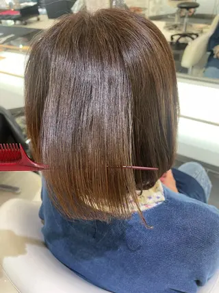 ミディアム 髪質改善カラー 清利あやなのヘアスタイル