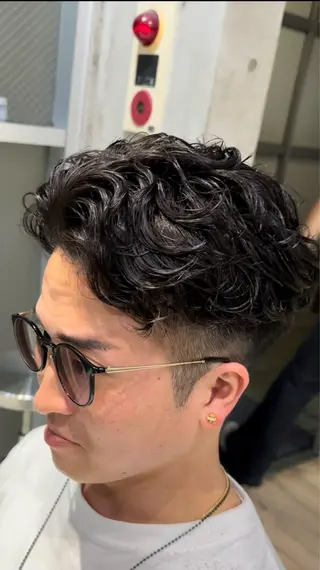 ショート パーマ メンズ fifth 原宿店所属・fifth原宿 今村圭一のヘアスタイル