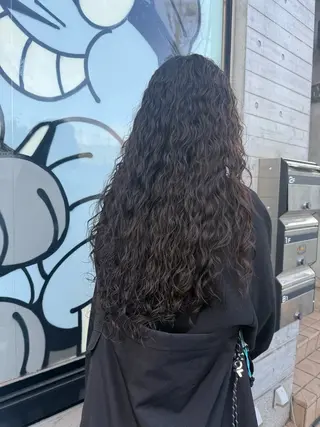ロング デジタルパーマ ウェーブパーマ/神野のヘアスタイル