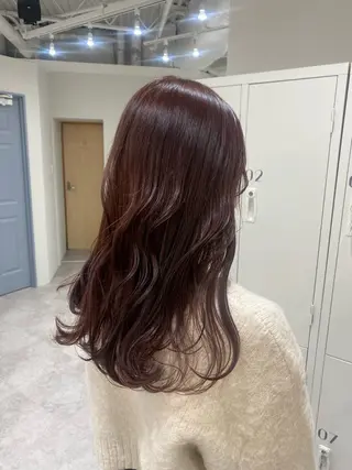 セミロング カラー ヘアアレンジ ボブ /ニュアンス/ satomi🧸💖のヘアスタイル