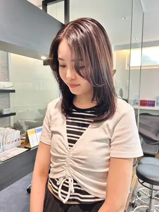 ミディアム カラー 🎀ヘアセット透明感 /REINA🎀のヘアスタイル