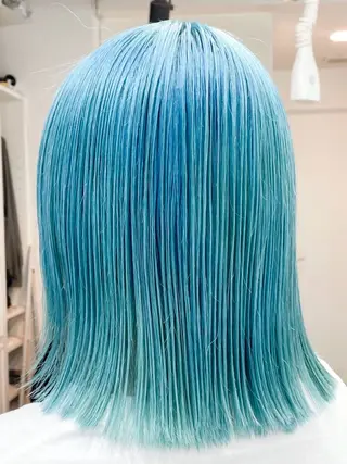 ミディアム カラー ヘアアレンジ 🦠デザインカラー/ 魚瀬あおい🦠のヘアスタイル