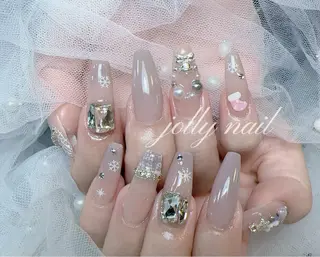 ネイル Jolly チップ長さだしのネイルデザイン