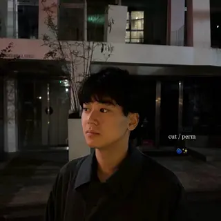 ショート カラー パーマ メンズ Lomalia Rukaのヘアスタイル