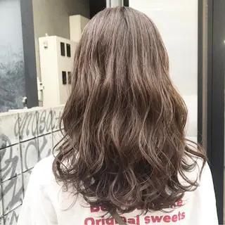 ロング カラー ヘアアレンジ ハイトーン/美髪矯正 🍃大江拓実のヘアスタイル