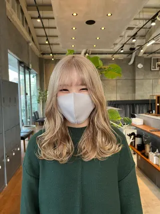 ミディアム カラー GO TODAY SHAiRE SALON 原宿本店所属・ボブ/レイヤー/ ハッシュカット/河内のヘアスタイル