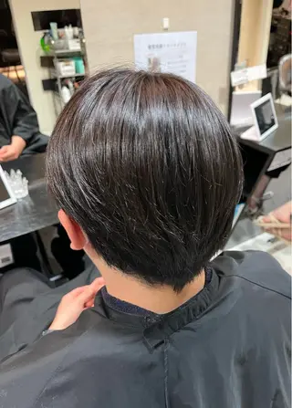 ショート カラー メンズ 🪽髪質改善ストレー ト🤍美羽🤍のヘアスタイル