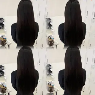 セミロング 🦋REISA🦋 エクステ×ハイトーンのヘアスタイル