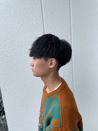 パーマ メンズ 庄 優馬のヘアスタイル