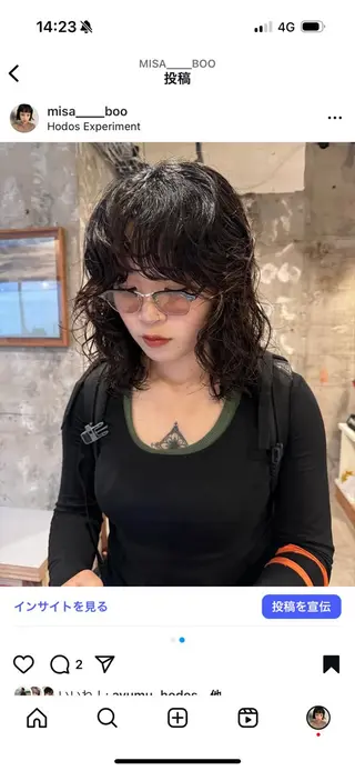 ミディアム パーマ misa___boo MISAのヘアスタイル