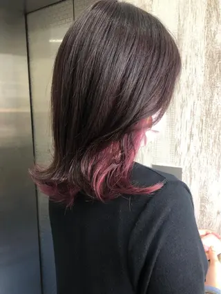 カラー white.所属・white.梅田 デザインカラー🦄のヘアスタイル