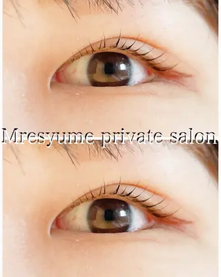 マツエク・マツパ Mresyume MAYUのマツエク・マツパデザイン