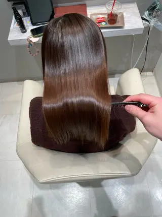 ロング パーマ k-twoたき✨艶感 カラー/美髪矯正のヘアスタイル