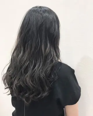 ロング カラー SAKURA 原宿所属・なかの たくみのヘアスタイル